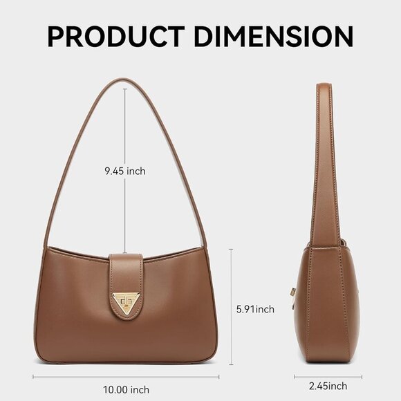 Shoulder Bag for Women Leather Hobo Tote Purse Elegant Casual - Picture 4 of 9